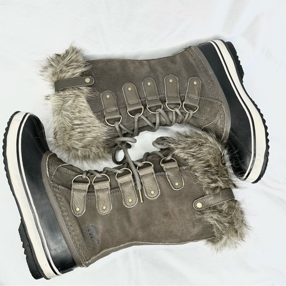 Sorel Joan of Arctic Tall Waterproof Suede Winter Snow Boots Size 10.5 - Picture 8 of 15
